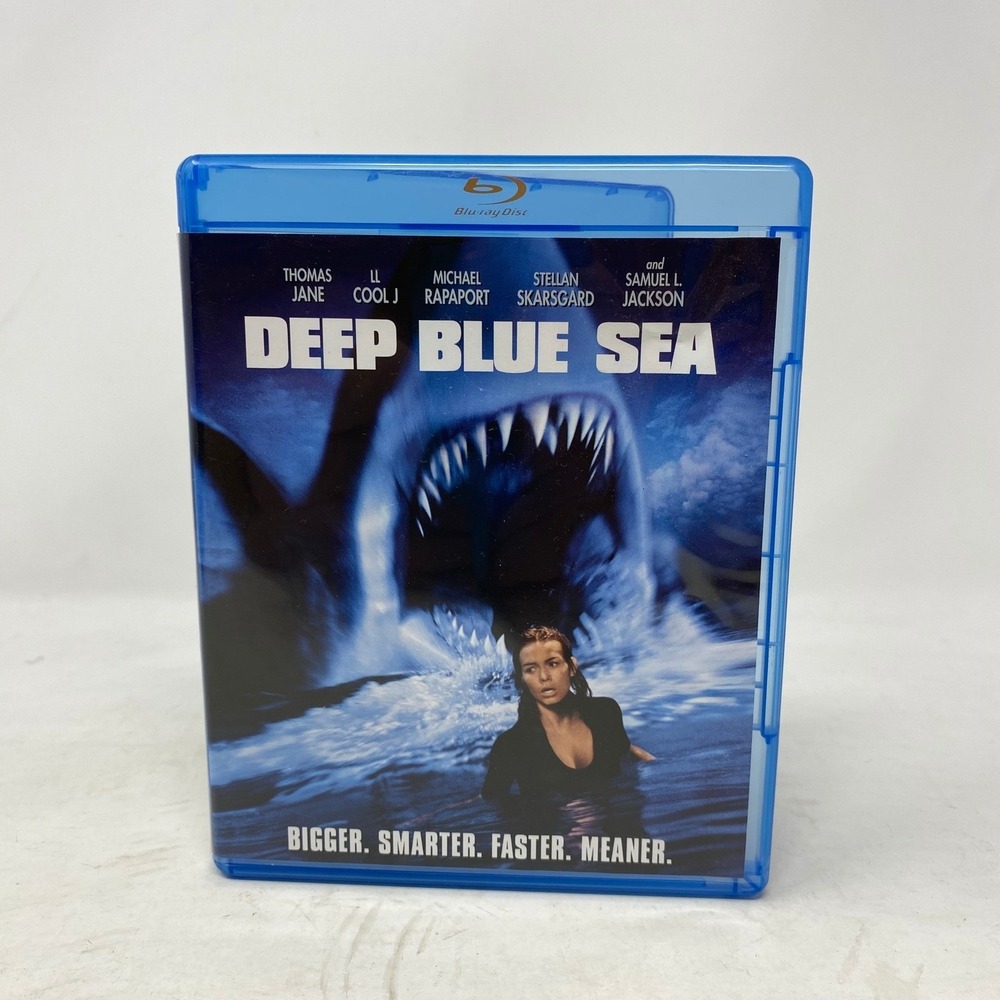 Deep Blue Sea Blu-ray 1999 Shark Horror Movie Thomas Jane LL Cool‎ J Jackson